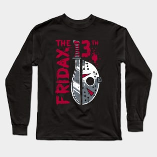 Friday the 13th - Crystal Lake - Slasher Movie - 80's Horror Long Sleeve T-Shirt